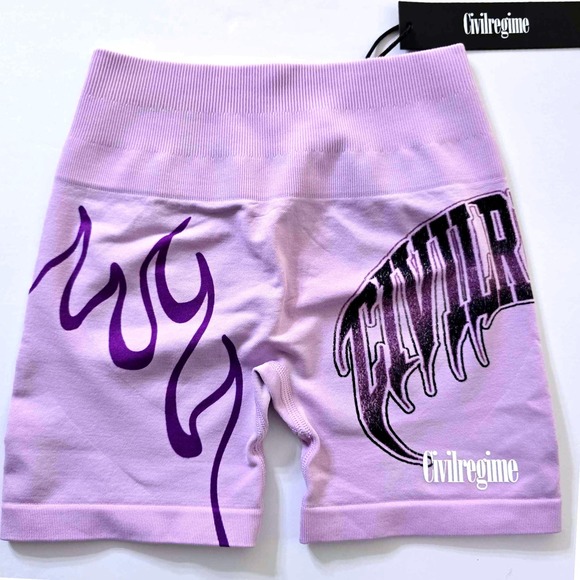 civil regime Pants - Civil Regime Flaming Kelly Seamless Shorts Size XS